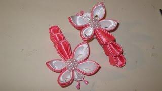 Kanzashi satin ribbon "Dragonfly,,