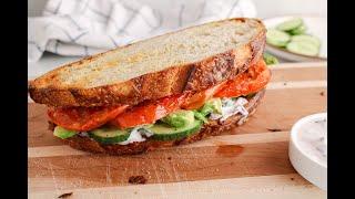 Roasted Tomato Sandwich with Vegan Aioli