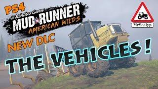 MUDRUNNER, American Wilds, a Spintires Game: PS4 (THE VEHICLES!). NEW DLC/Expansion.