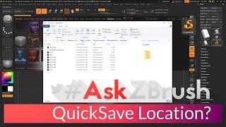 #AskZBrush - "Where does ZBrush save the QuickSave files on my hard drive?"