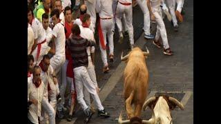 Raw: 3 Gored in Pamplona's Running of the Bulls