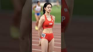 Like! 육상 VIP 그녀의 등장 Track & Field VIP Queen is here 陸上のVIPクイーン登場！ #shorts #아웃송 #육상 #비주얼폭발 #치어리더