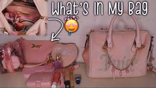 🩷What’s In My Bag- Juicy Couture Velour Obsession Satchel