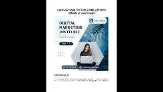 LearnUpDigital: The Best Digital Marketing Institute in Laxmi Nagar