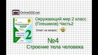 Задание 4 Строение тела человека - Окружающий мир 2 класс (Плешаков А.А.) 2 часть