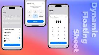 Dynamic Floating Sheets Like Family App - Animations - SwiftUI - Xcode 16