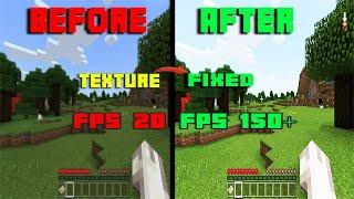 Minecraft best texture pack Optimization (Fps boost) 2021 (F4fix)