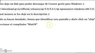 Qt Creator en Windows link directo para instalar