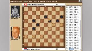 Roozenburg - Gedance. World Draughts Championship 1952