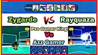  Azz Gamer vs Pss Gamer King  |  Rayquaza VS Zygarde  | Monster honor fight | #battleteach