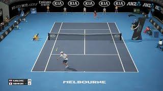 AO International Tennis - Ivo Karlović vs Kei Nishikori - PS4 Gameplay