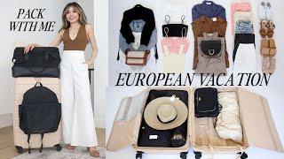 15 items, 67 outfits ️ TRAVEL CAPSULE WARDROBE + PACK WITH ME Summer European Vacation | Miss Louie