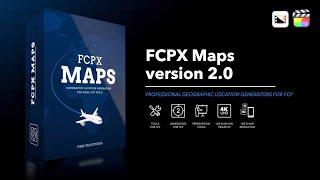 FCPX Maps 2.0 - Geographic Location Generators for Final Cut Pro - Silicon Compatible