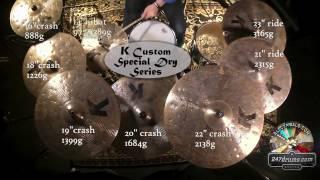 Zildjian K Custom Special Dry Full Line PRO review Cymbals SET UP!