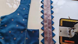 Latest Model Blouse Back Neck Design Cutting And Stitching Full Detail Video ️#backdesign #blouse