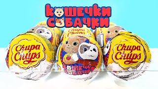 КОШЕЧКИ-СОБАЧКИ Чупа Чупс! Новая серия игрушки мультик 2022! Unboxing NEW Surprise Eggs Chupa Chups