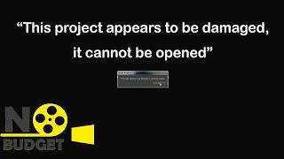 The project appears to be damaged  It cannot be opened. Premiere Pro CC 2015