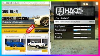 GTA 5 Online PS5/Xbox Series X - How To Get FREE NEW Cars & FREE Upgrades At Hao's Special Works!