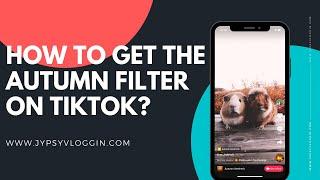 How to get the autumn filter on tiktok