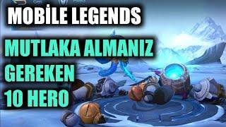 MUTLAKA ALMANIZ GEREKEN 10 KAHRAMAN MOBİLE LEGENDS BANG BANG