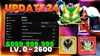 [] Blox Fruits Script Pastebin | Hack/Gui | UPDATE 24, AUTO FARM LEVELs, AUTO FARM, FRUIT ESP, RACE