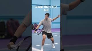 이 동작 잘하면 되게 멋있어보이던데요?구력별 백발리편입니다^^#테니스코트 #스카이브라더스#테니스 #백발리 #테니스선수 #테린이