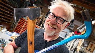 Adam Savage Finally Has a Respectable Axe!