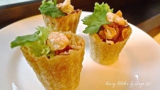 Pie Tee Shells Recipe (Top Hats) 娘惹小金杯| Huang Kitchen