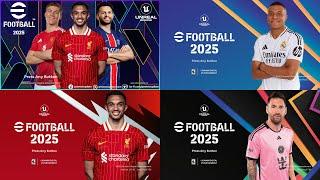 PES 2021 Menu eFootball 2025 CONCEPT V1.2 by PESNewupdate