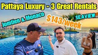 LUXURY for $20/day? 3 Superb PATTAYA Rentals in RIVIERA Jomtien & MONACO 