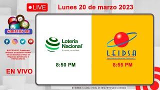 Lotería Nacional y LEIDSA en Vivo │ Lunes 20 de marzo 2023 - 8:55 PM