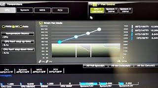 MSI Bios Smart Fan Mode combined with OC Genie and A-XMP, make the CPU fan spin slower