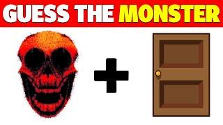 Guess The MONSTER By EMOJI + VOICE | Roblox Doors THE HUNT - Escape the Backdoor