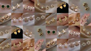 Latest gold stud earrings design 2024 || New model Gold earrings design for women