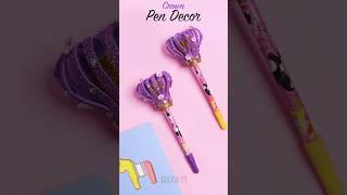 Transform Your Pencils: Easy DIY Crown Toppers #shorts #d.i.yay #penciltopper