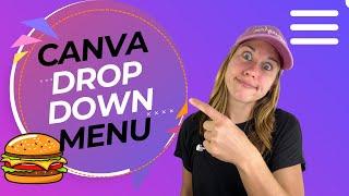 Drop Down/Hamburger Menu on Canva Websites | MULTIPLE PAGE WEBSITE