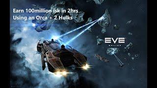 Hi-Sec Mining Guide for EVE Online: Hi sec mining With Orca & 2 Hulks #eveonlinegameplay #eveonline