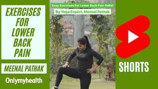 Easy Exercises For Lower Back Pain Relief #Shorts #OnlyMyHealth