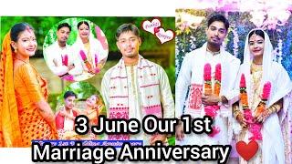 Happy 1st Marriage Anniversary to us ️|3June Marriage date|1June Jurun day 