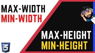 RELATIVE MEASUREMENTS Min-Width, Min-Height, Max-Width and Min-Width CSS COURSE starting at 0 #47