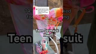 my teen daughter has more swimsuits packed  here’s her swimsuit haul #packwithme #swimsuithaul
