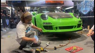 Akira Nakai instalación RWB en Porsche 997 de Reino Unido