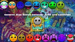 Geometry Dash Custom Difficulty Faces with Lobotomies (Version 6, FIXED)