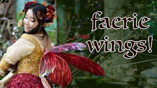 DIY-ing My Own Faerie Wings + Flower Crown | Using a Tutorial by Fancy Fairy Angela