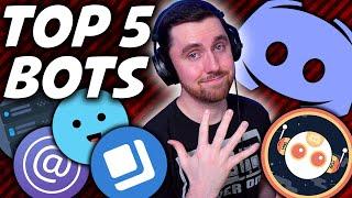 Top 5 DISCORD BOTS You NEED In Your Discord Server!