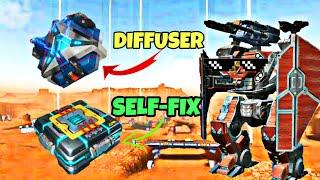  NEW TITANS MODULES Self-Fix and Diffuser Detailed Comparison | War Robots Test Server