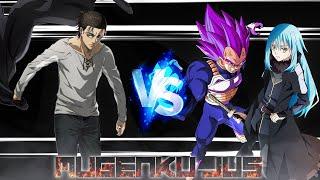 Final Eren vs Vegeta Ultra Ego & Rimuru Demon Lord ANIME MUGEN JUS