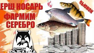 Фарм серебра Ёрш носарь Вьюнок #rr4 #рр4