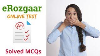 e-Rozgaar Online Test | Solved Test