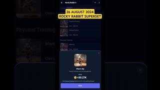 Rocky Rabbit Superset Combo Today 26 August #rockyrabbit #dailycombo #26august #rockyrabbitcombo